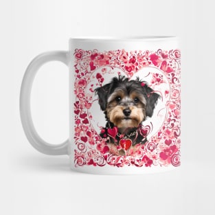 Yorkipoo Be Mine Valentine Mug